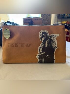 Bath & Body Works Men’s Brown Toiletry Pouch with Mandalorian Graphic